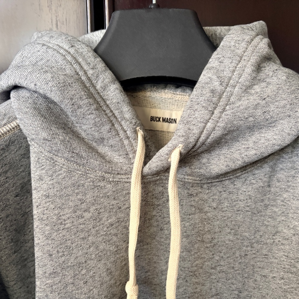 Buck Mason - Welterweight Hooded Sweatshirt Large